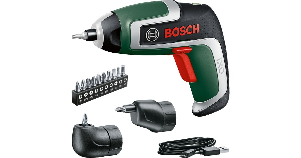 Bosch Akkuschrauber IXO 7 Set, 3,6Volt(grün/schwarz, Li-Ionen Akku 2,0Ah)