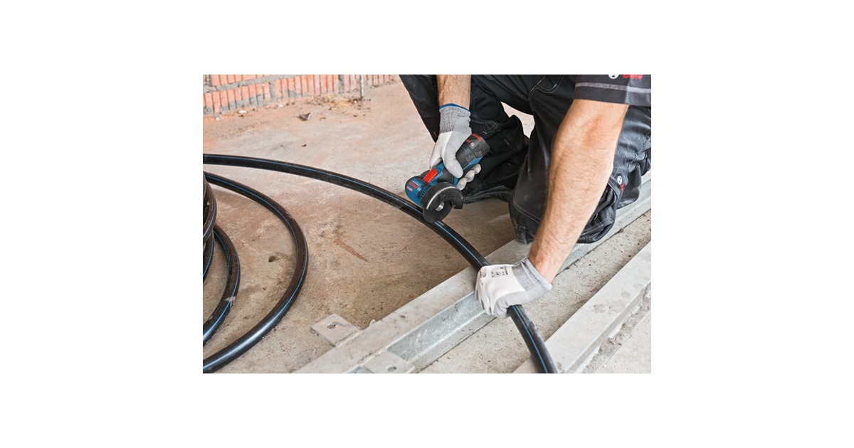 Bosch Akkuwinkelschleifer GWS 10,8/12-76 V-EC(blau, ohne Akku und Ladegerät, in L-BOXX)