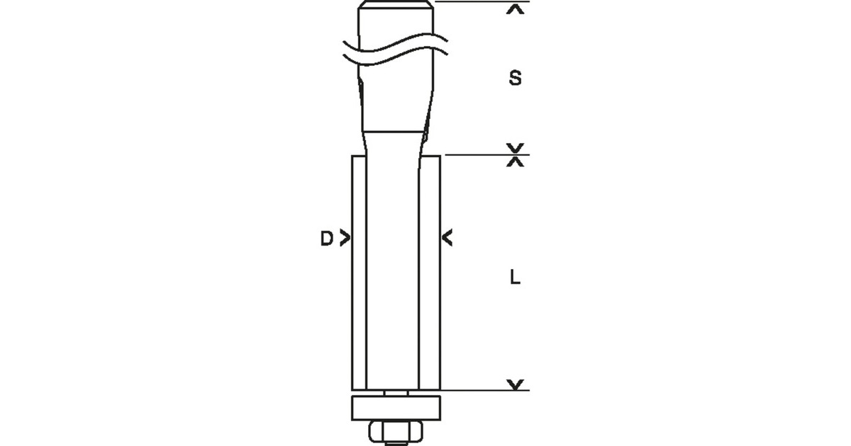 Bosch Bündigfräser Expert for Wood Laminate, Ø 12,7mm(Schaft Ø 8mm, zweischneidig, Anlaufkugellager unten)