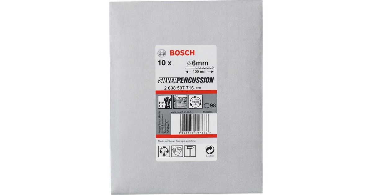 Bosch Betonbohrer CYL-3, Ø 6mm(10 Stück, Arbeitslänge 60mm)