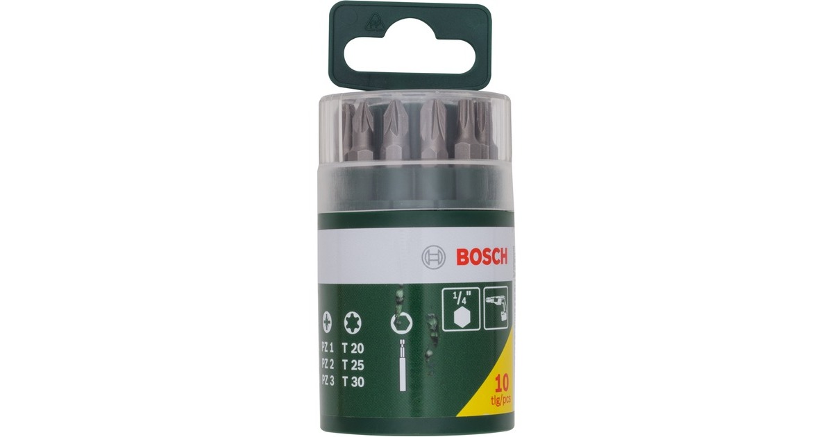 Bosch Bit-Set, 10-teilig, Bit-Satz(grün)