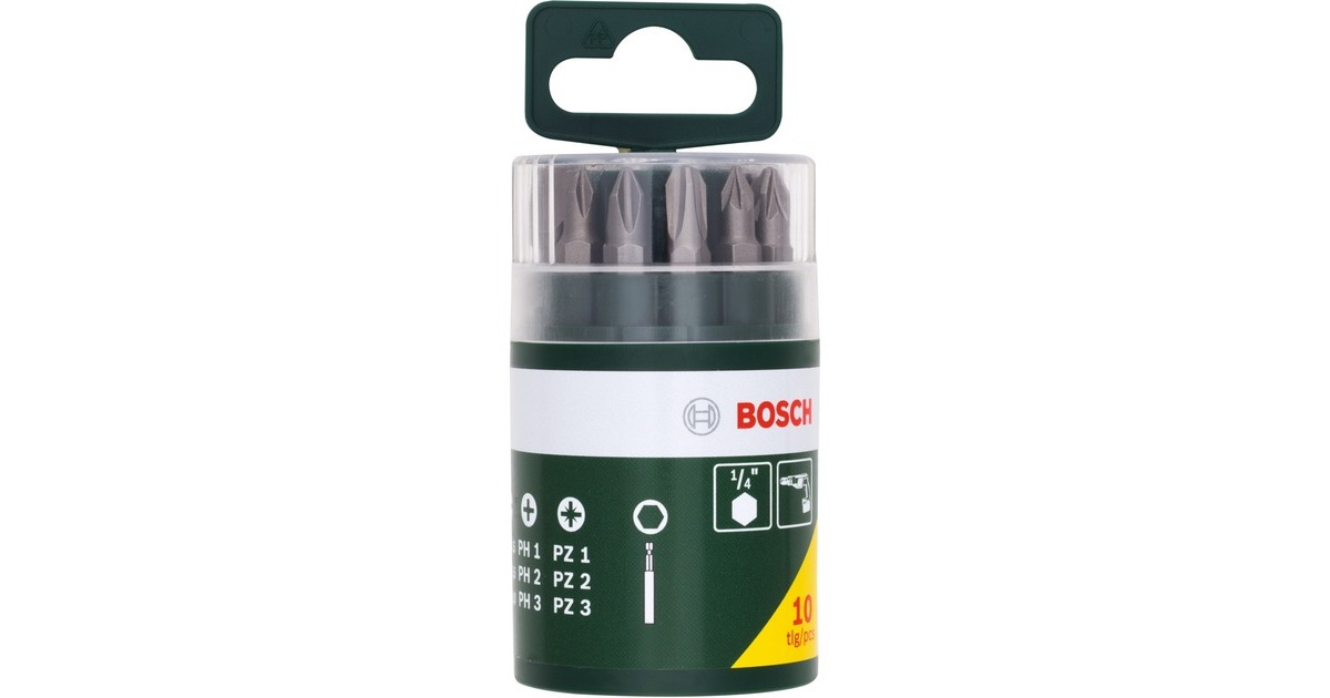 Bosch Bit-Set, 10-teilig, Bit-Satz(grün)