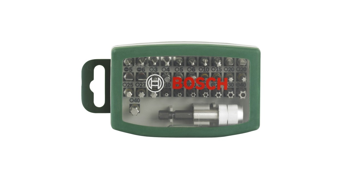 Bosch Bit-Set, 32-teilig, Bit-Satz(grün, mit Farbcodierung)