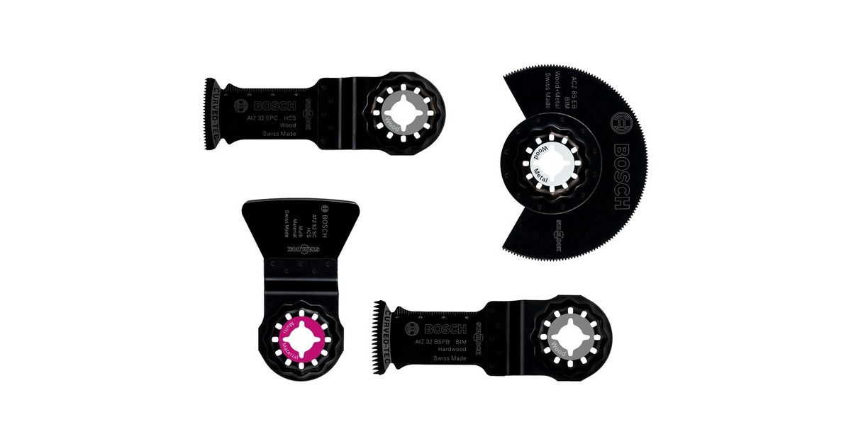 Bosch Boden-Einbau-Set 4-teilig 2609256979, Sägeblatt-Satz(silber) Bosch Boden-Einbau-Set 4-teilig 2609256979, Sägeblatt-Satz(silber)