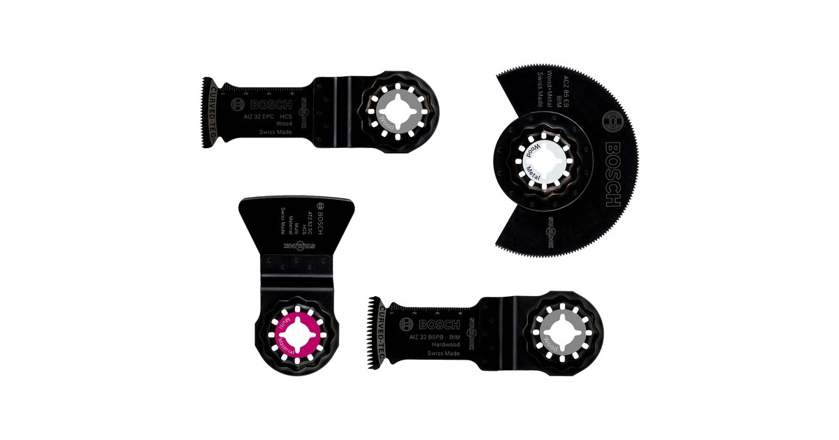 Bosch Boden-/ Einbau-Set, 4-teilig(silber)