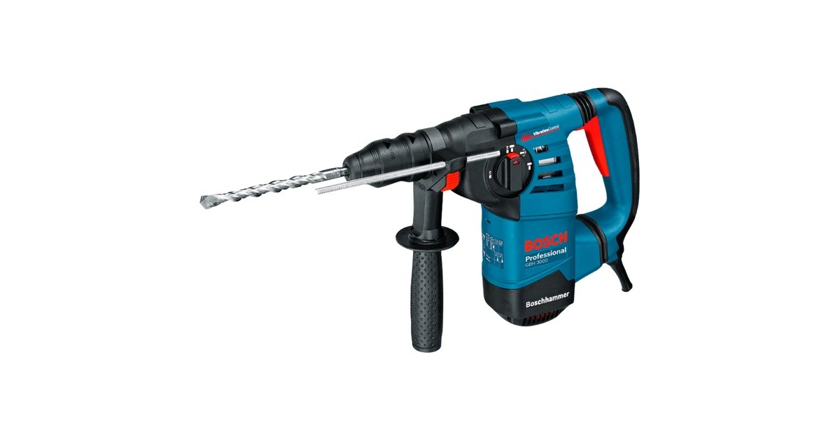 Bosch Bohrhammer GBH 3000 Professional(blau/schwarz, 780 Watt, Koffer)