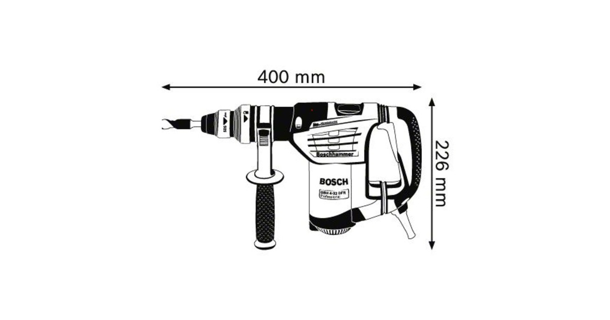 Bosch Bohrhammer GBH 4-32 DFR Professional(blau, 900 Watt, Koffer)