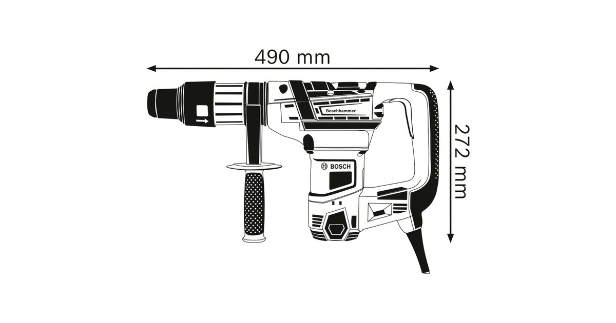 Bosch Bohrhammer GBH 5-40 D Professional(blau/schwarz, 1.100 Watt)