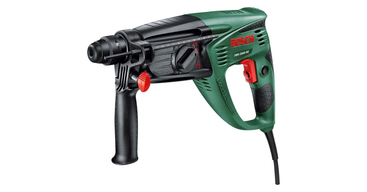 Bosch Bohrhammer PBH 2800 RE(grün/schwarz, 720 Watt, Koffer)