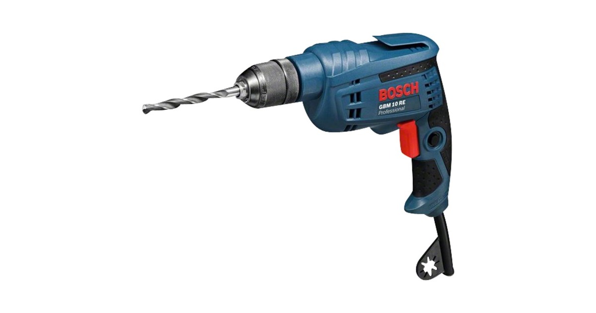 Bosch Bohrmaschine GBM 10 RE Professional(blau/schwarz, 600 Watt)