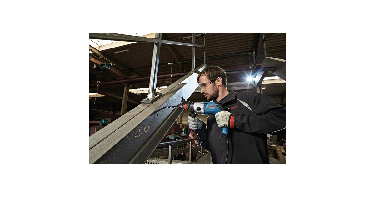 Bosch Bohrmaschine GBM 13-2 RE Professional(blau, 750 Watt, L-BOXX)