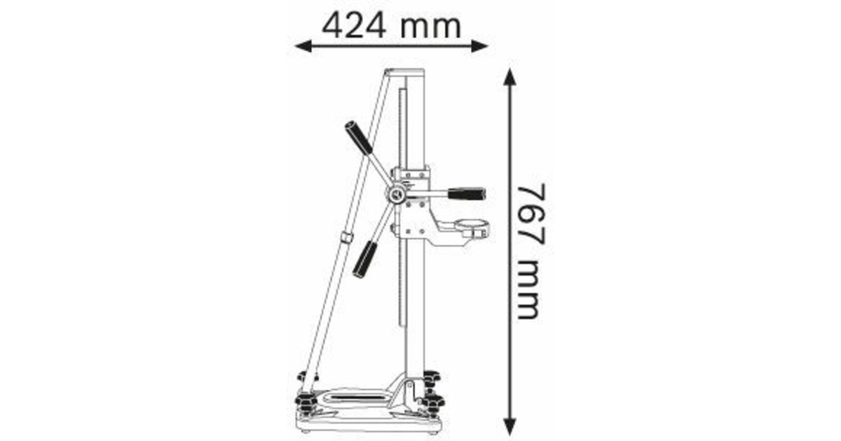 Bosch Bohrständer GCR 180 Professional, Halterung(blau, für Diamantbohrmaschine GDB 180 WE)