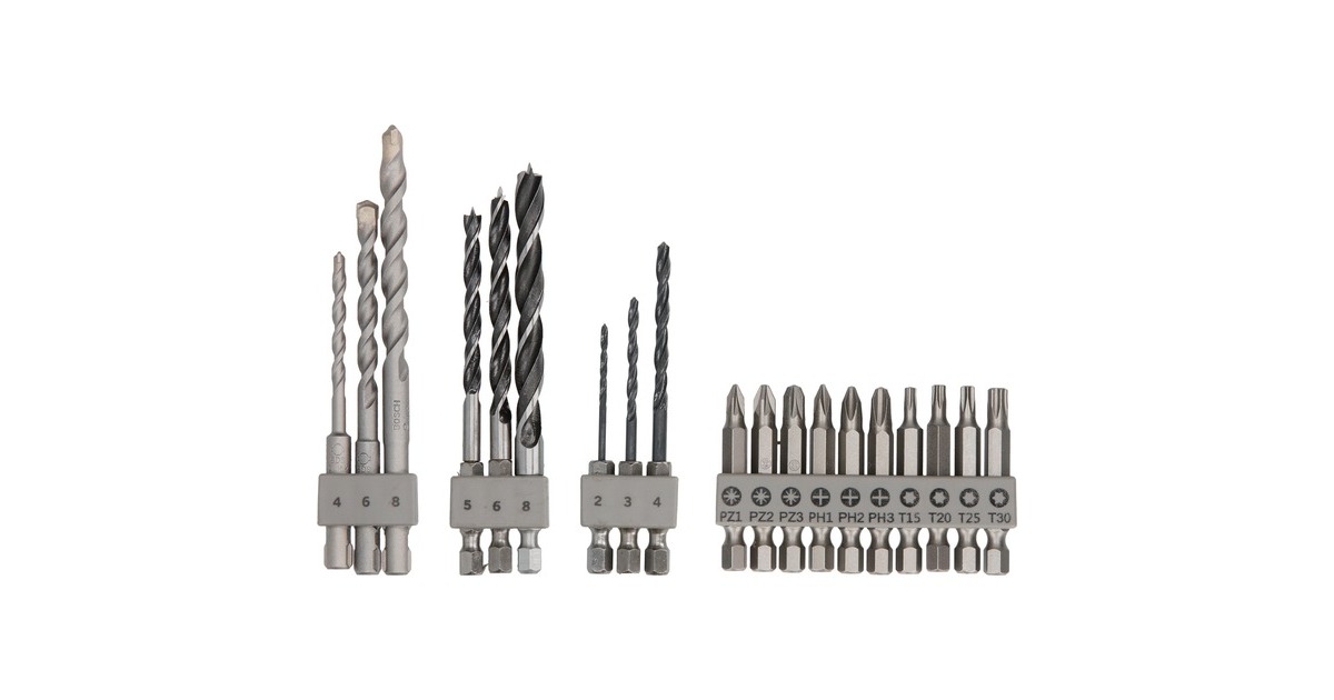 Bosch DIY Uneo Gemischtes Set, 19-teilig, Bohrer- & Bit-Satz