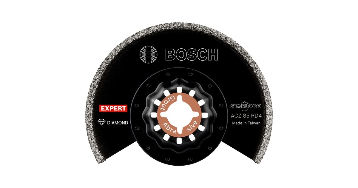 Bosch Diamant-Segmentsägeblatt Expert ACZ 85 RD4 Grout + Abrasive, Ø 85mm(Schnittbreite 2mm)