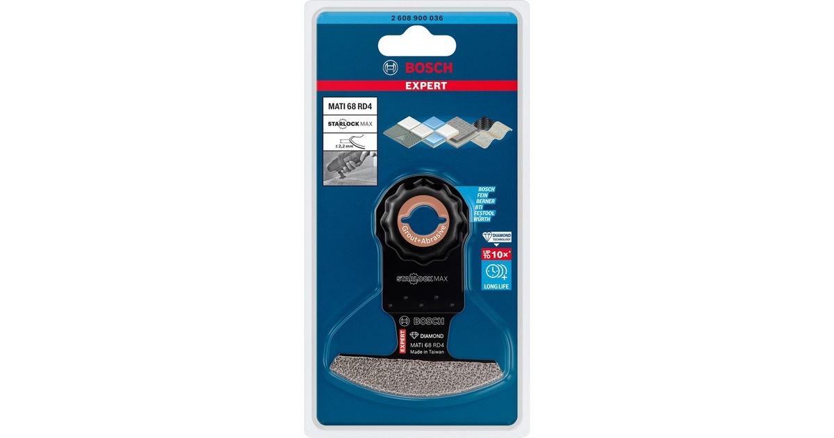Bosch Diamant-Segmentsägeblatt Expert MATI 68 RD4 Grout + Abrasive(Schnittbreite 2,2mm)