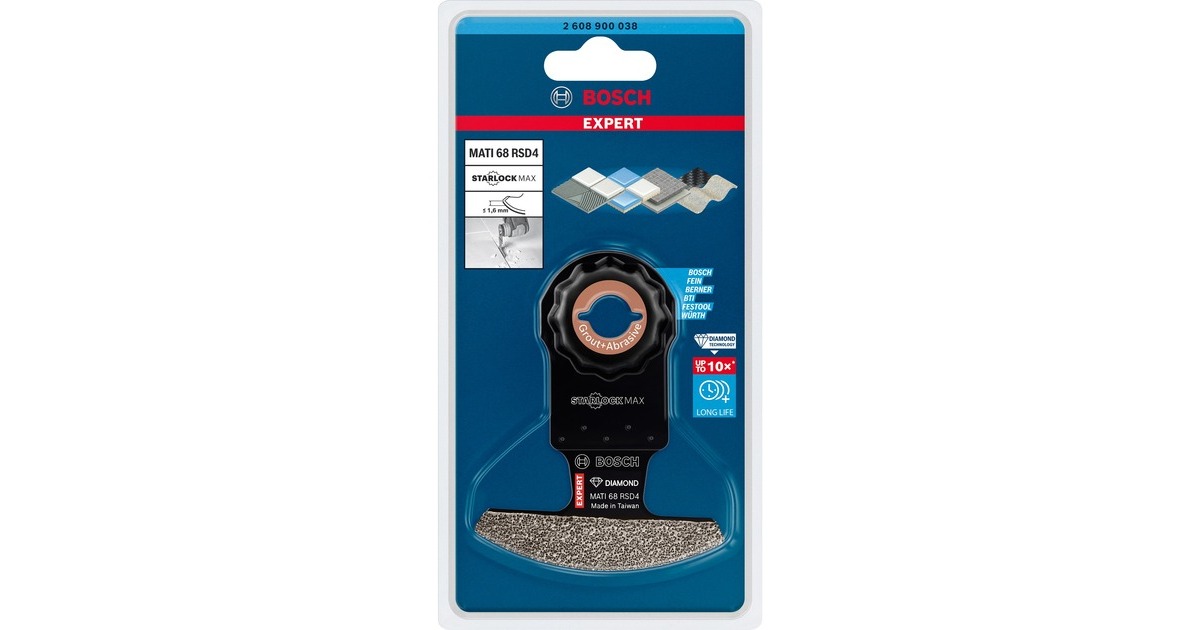 Bosch Diamant-Segmentsägeblatt Expert MATI 68 RSD4 Grout + Abrasive(Schnittbreite 1,6mm)