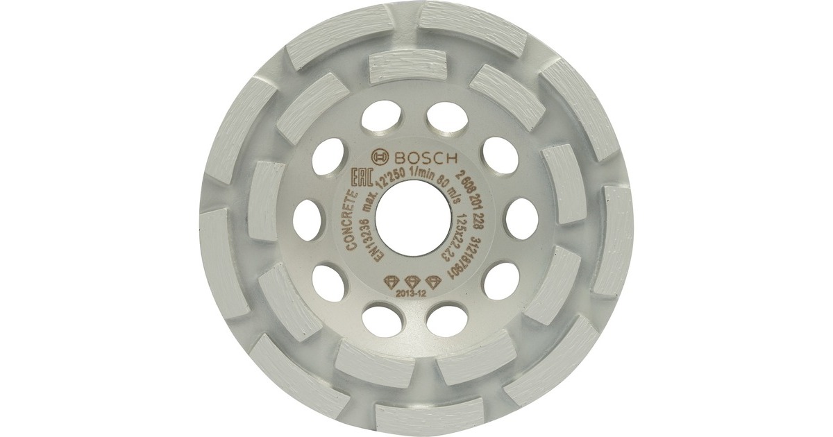 Bosch Diamant-Topfscheibe Best for Concrete, Ø 125mm, Schleifscheibe(Bohrung 22,23mm, für Beton- und Winkelschleifer)