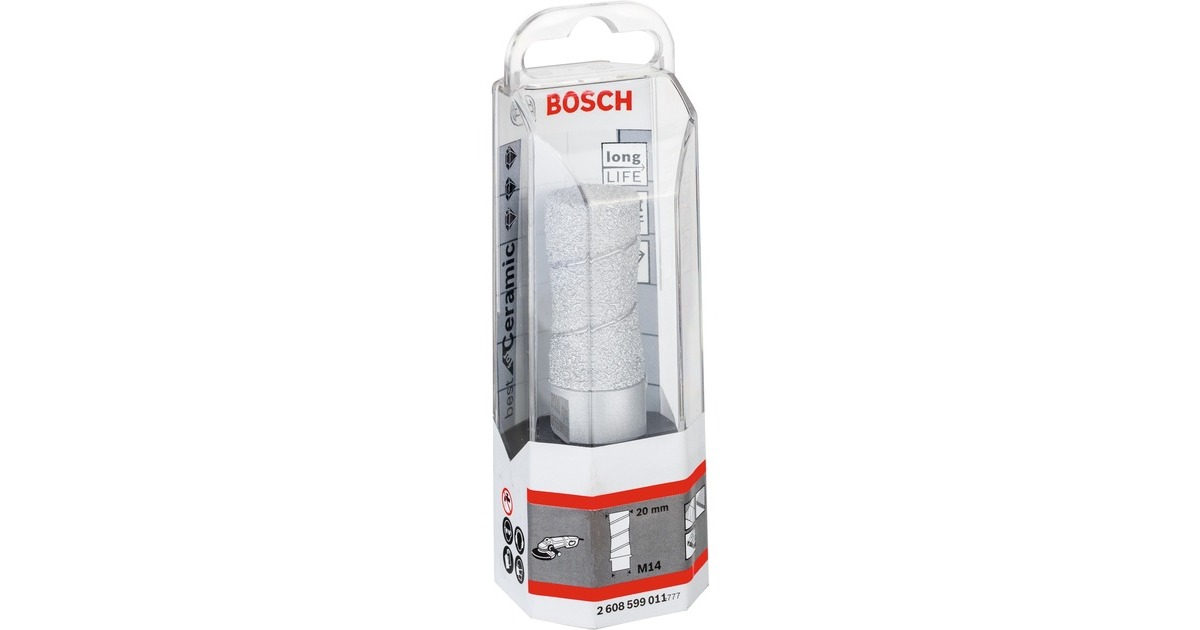 Bosch Diamant-Trockenbohrer Best for Ceramic Dry Speed, Ø 20mm(für Winkelschleifer)