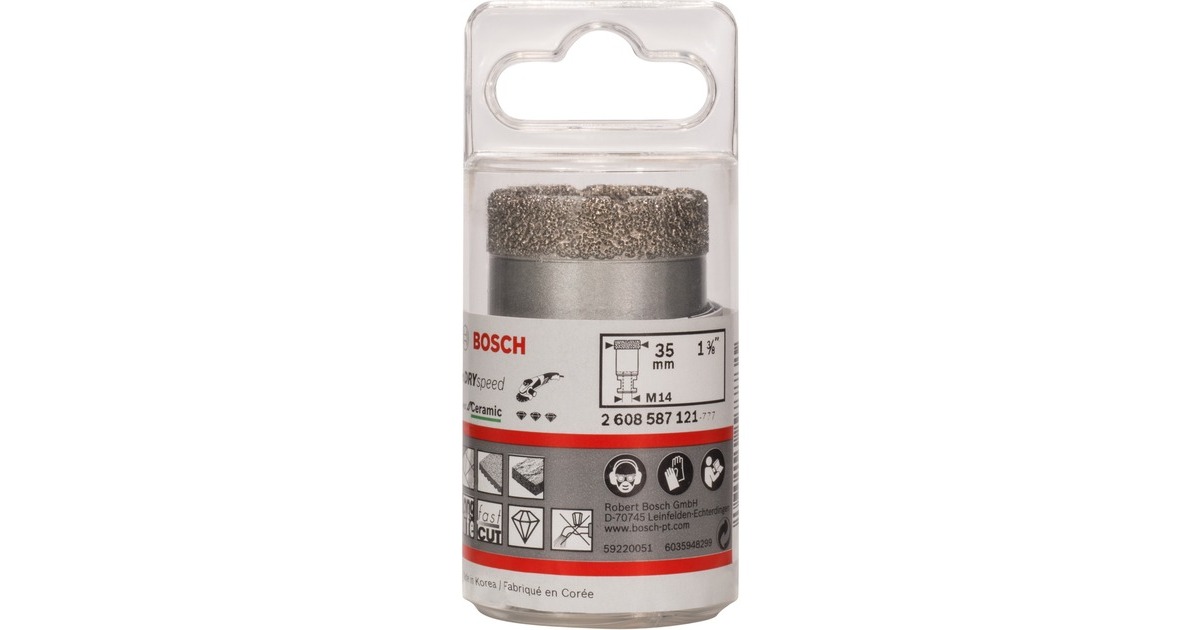 Bosch Diamant-Trockenbohrer Best for Ceramic Dry Speed, Ø 35mm(für Winkelschleifer)