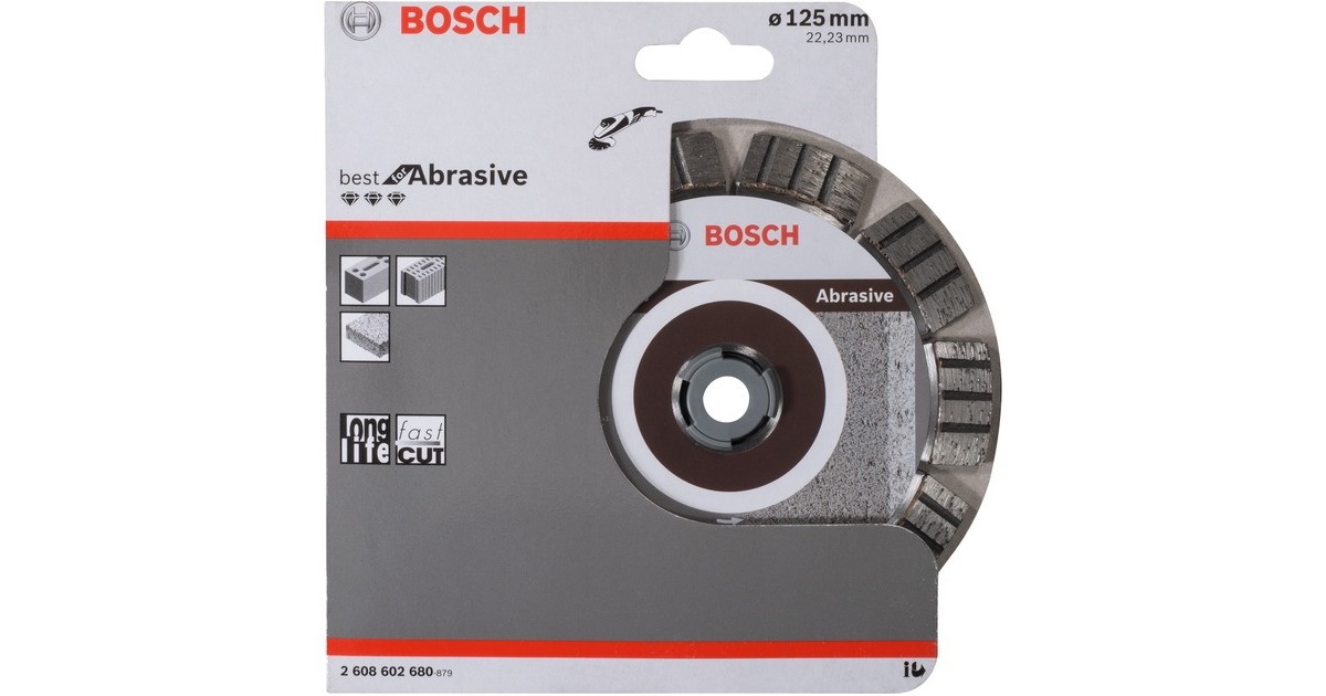 Bosch Diamanttrennscheibe Best for Abrasive, Ø 125mm(Bohrung 22,23mm)