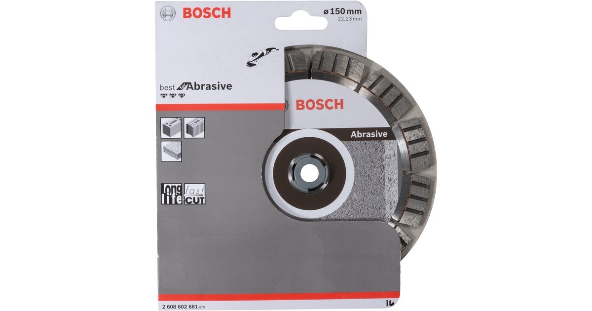 Bosch Diamanttrennscheibe Best for Abrasive, Ø 150mm(Bohrung 22,23mm)