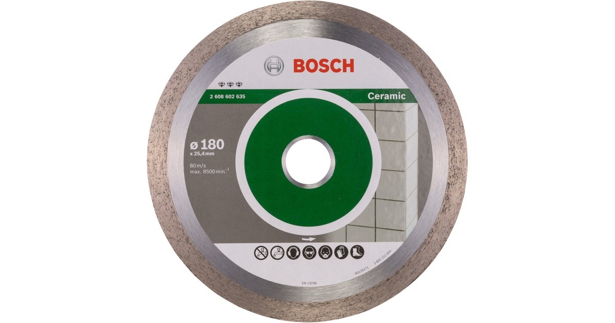 Bosch Diamanttrennscheibe Best for Ceramic, Ø 180mm(Bohrung 25,4mm)
