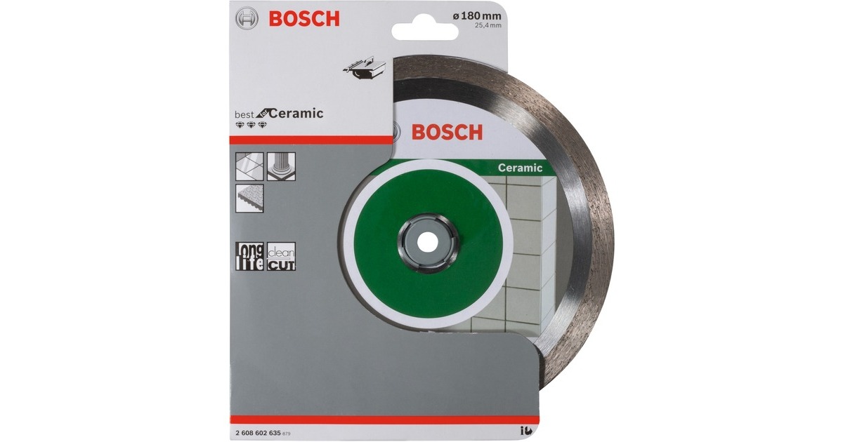 Bosch Diamanttrennscheibe Best for Ceramic, Ø 180mm(Bohrung 25,4mm)