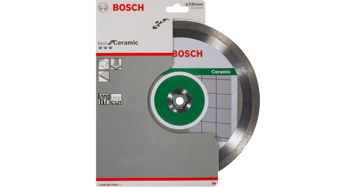 Bosch Diamanttrennscheibe Best for Ceramic, Ø 230mm(Bohrung 22,23mm)
