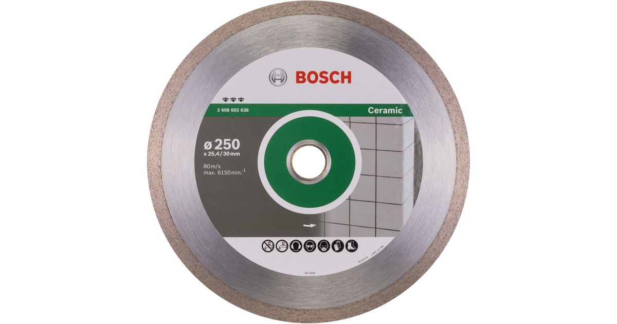 Bosch Diamanttrennscheibe Best for Ceramic, Ø 250mm(Bohrung 30mm / 25,4mm)