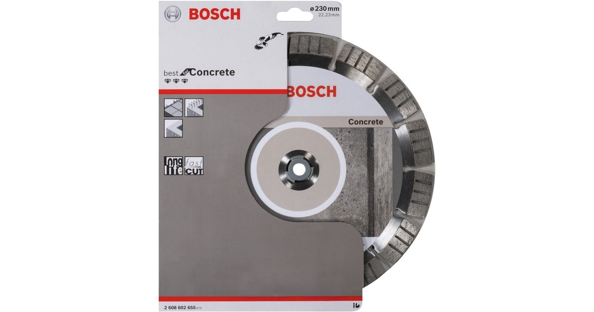 Bosch Diamanttrennscheibe Best for Concrete, Ø 230mm(Bohrung 22,23mm)