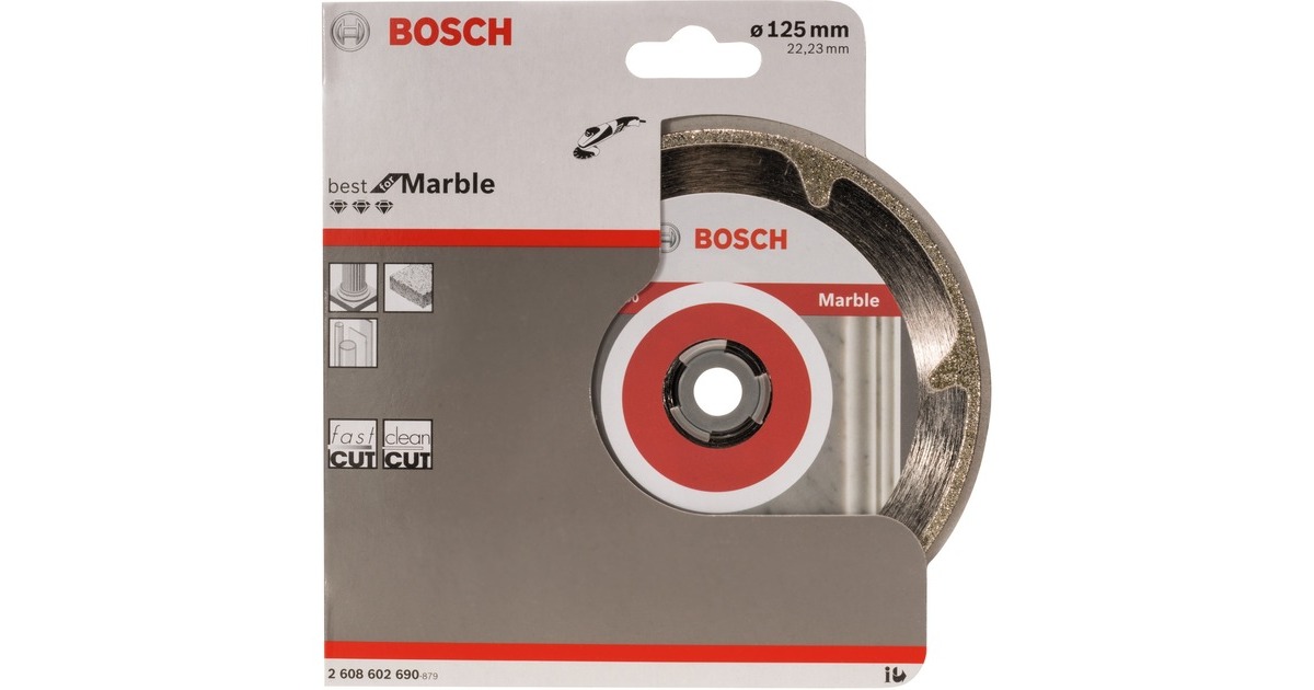 Bosch Diamanttrennscheibe Best for Marble, Ø 125mm(Bohrung 22,23mm)