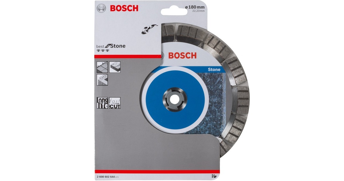 Bosch Diamanttrennscheibe Best for Stone, Ø 180mm(Bohrung 22,23mm)