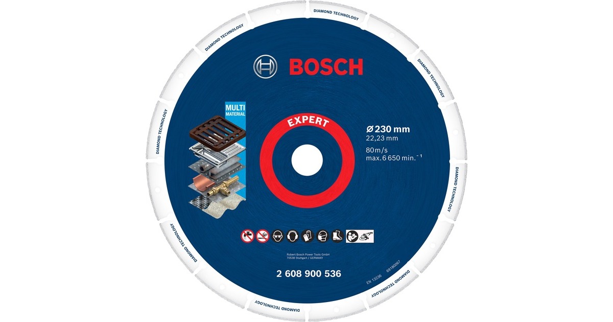 Bosch Diamanttrennscheibe Expert Diamond Metal Wheel, Ø 230mm(Bohrung 22,23mm)