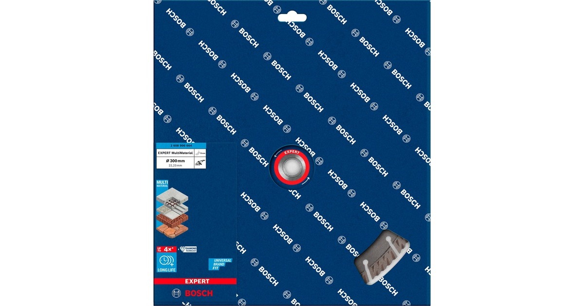 Bosch Diamanttrennscheibe Expert MultiMaterial, Ø 300mm(Bohrung 22,23mm)