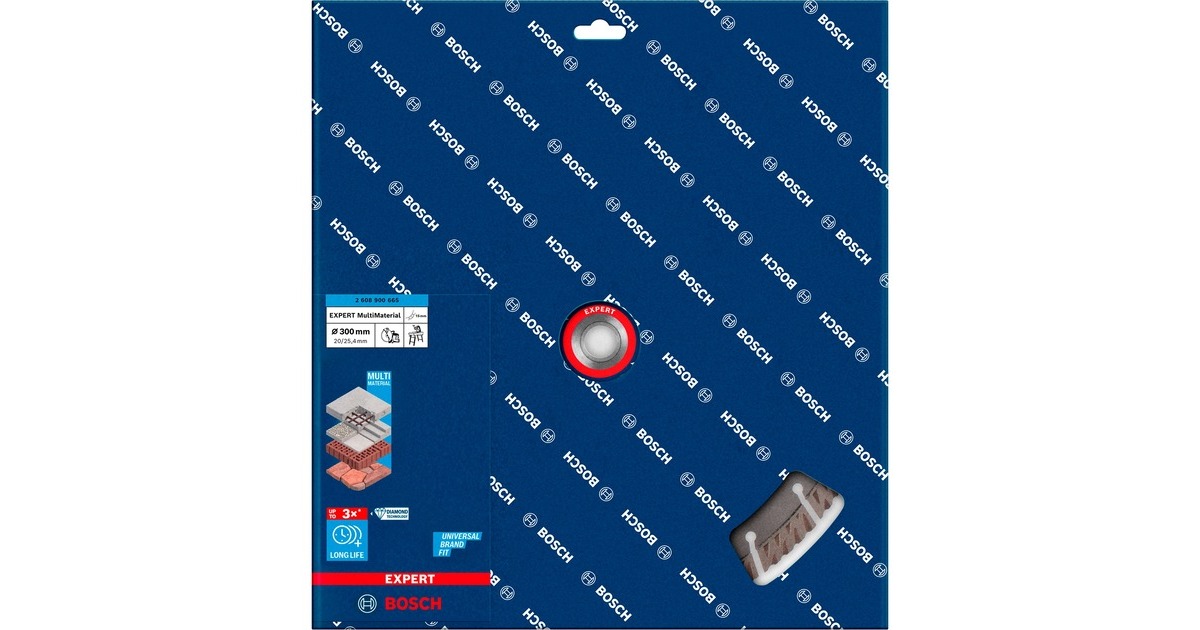 Bosch Diamanttrennscheibe Expert MultiMaterial, Ø 300mm(Bohrung 25,4mm)