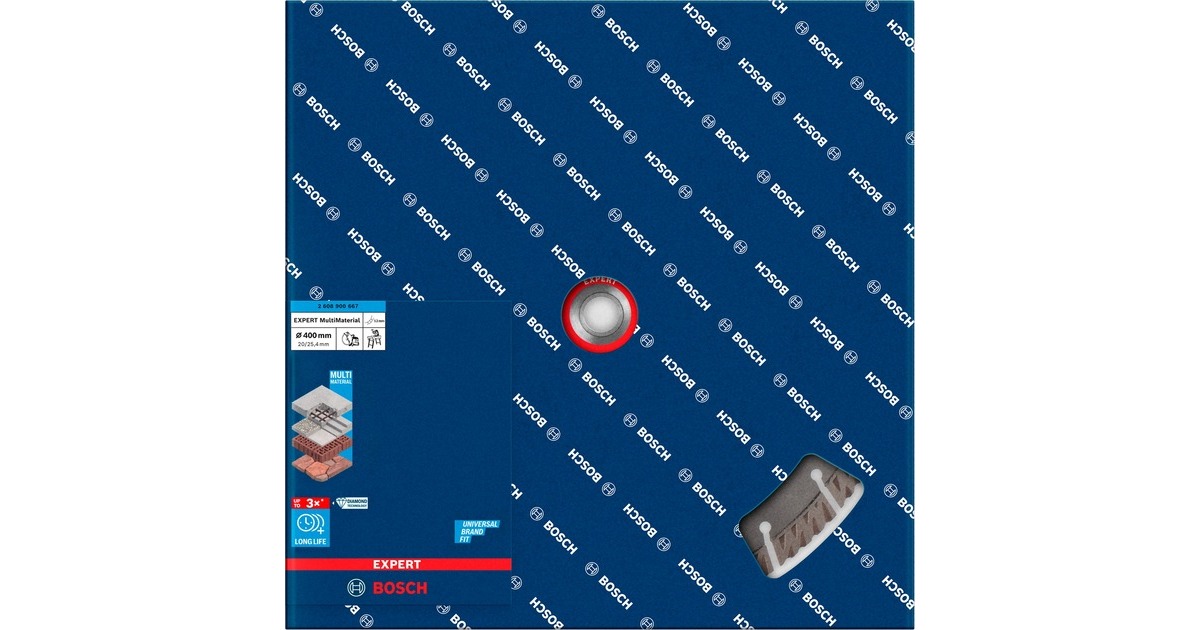 Bosch Diamanttrennscheibe Expert MultiMaterial, Ø 400mm(Bohrung 25,4mm)