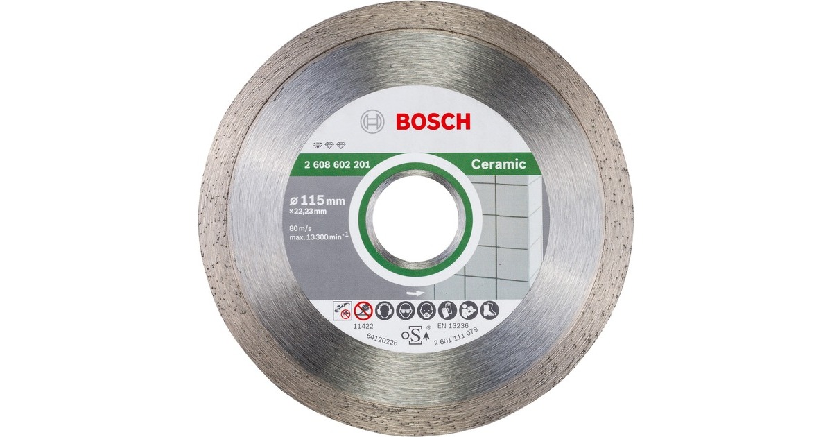 Bosch Diamanttrennscheibe Standard for Ceramic, Ø 115mm(Bohrung 22,23mm)