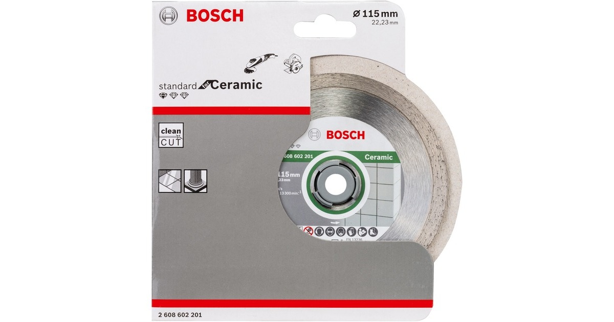 Bosch Diamanttrennscheibe Standard for Ceramic, Ø 115mm(Bohrung 22,23mm)