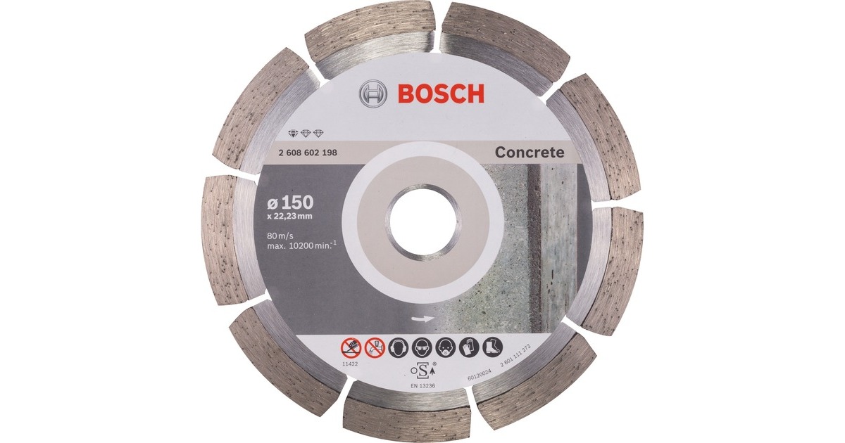 Bosch Diamanttrennscheibe Standard for Concrete, Ø 150mm(Bohrung 22,23mm)
