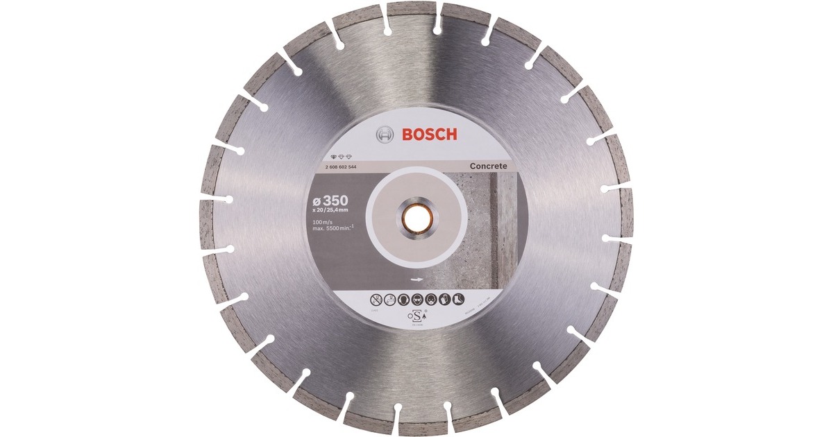 Bosch Diamanttrennscheibe Standard for Concrete, Ø 350mm(Bohrung 25,4mm)