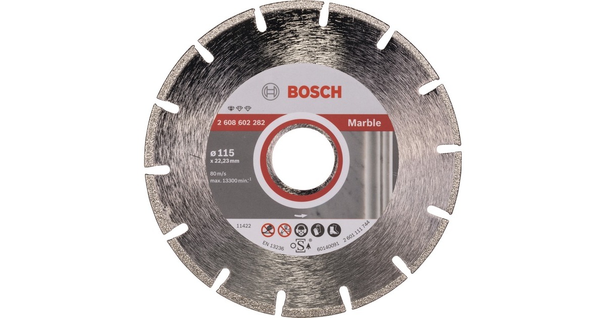 Bosch Diamanttrennscheibe Standard for Marble, Ø 115mm(Bohrung 22,23mm)