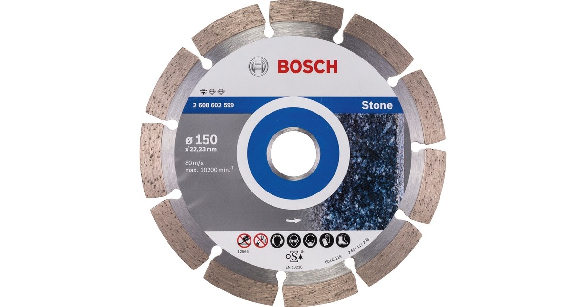 Bosch Diamanttrennscheibe Standard for Stone, Ø 150mm(Bohrung 22,23mm)
