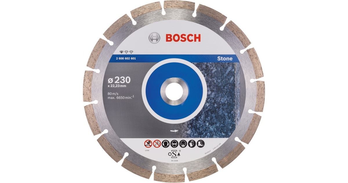 Bosch Diamanttrennscheibe Standard for Stone, Ø 230mm(Bohrung 22,23mm)