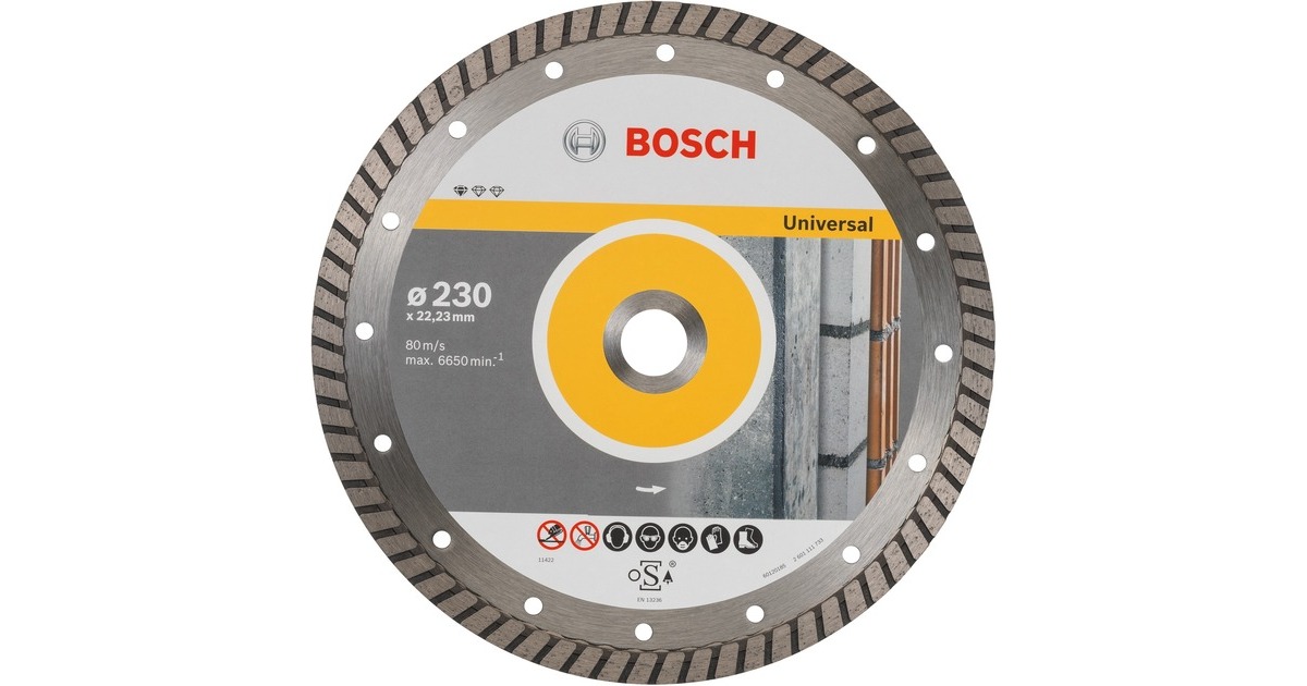 Bosch Diamanttrennscheibe Standard for Universal Turbo, Ø 230mm(Bohrung 22,23mm)