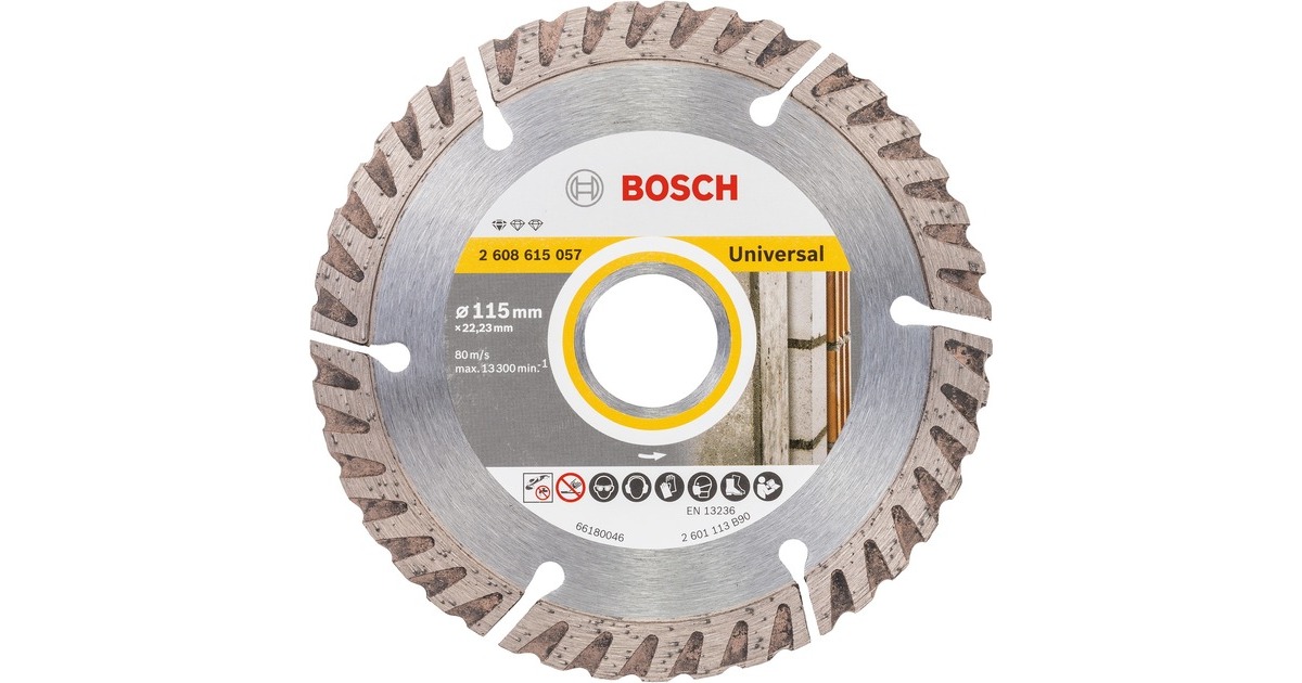 Bosch Diamanttrennscheibe Standard for Universal, Ø 115mm(Bohrung 22,23mm)