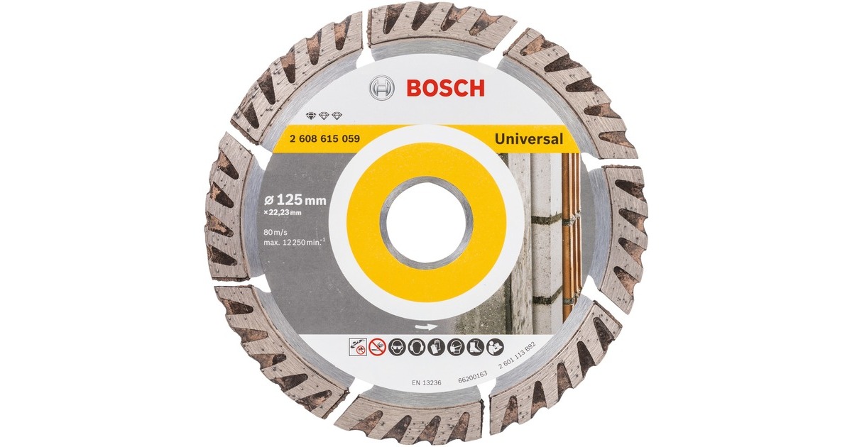 Bosch Diamanttrennscheibe Standard for Universal, Ø 125mm(Bohrung 22,23mm)