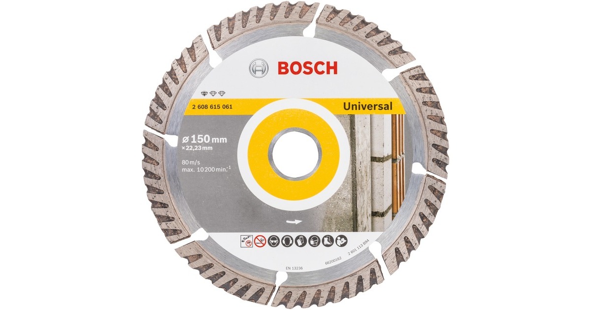 Bosch Diamanttrennscheibe Standard for Universal, Ø 150mm(Bohrung 22,23mm)