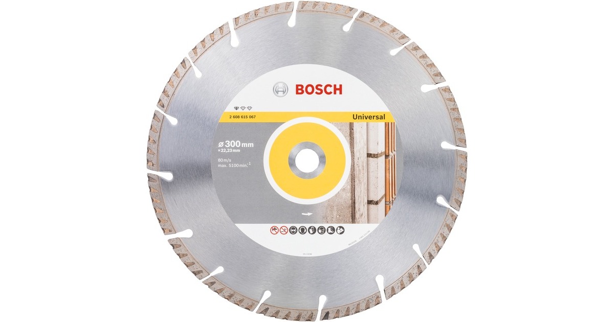 Bosch Diamanttrennscheibe Standard for Universal, Ø 300mm(Bohrung 22,23mm)