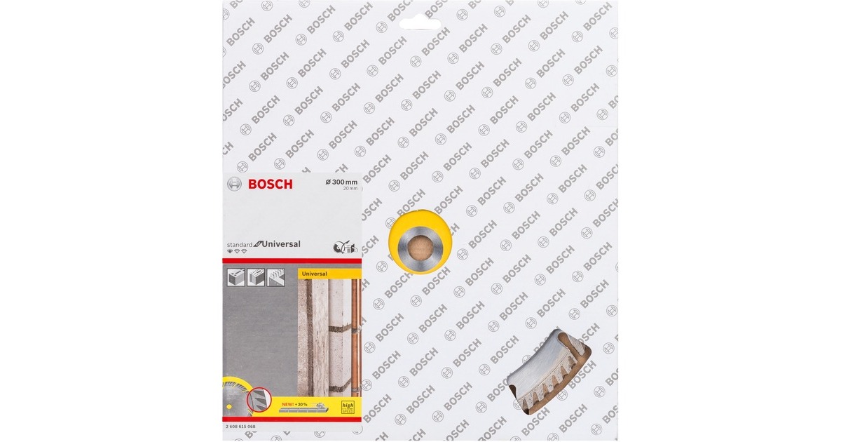 Bosch Diamanttrennscheibe Standard for Universal, Ø 300mm(Bohrung 20mm)