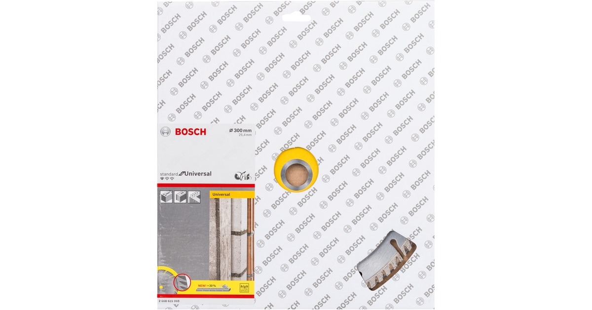 Bosch Diamanttrennscheibe Standard for Universal, Ø 300mm(Bohrung 25,4mm)